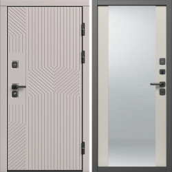Входная дверь Termo-Door Эклипс Капучино - Зеркало Слоновая кость