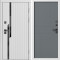 Входная дверь Termo-Door Флекс Вайт - Горизонт Grey софт