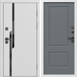 Входная дверь Termo-Door Флекс Вайт - Нео Классика Грей Софт
