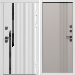 Входная дверь Termo-Door Флекс Вайт - Страйп Капучино