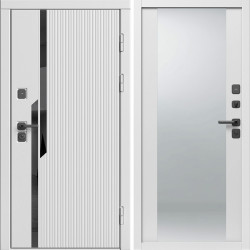 Входная дверь Termo-Door Флекс Вайт - Зеркало белый софт