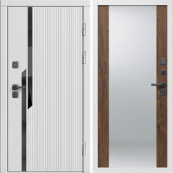 Входная дверь Termo-Door Флекс Вайт - Зеркало дуб
