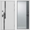 Входная дверь Termo-Door Флекс Вайт - Зеркало Фацет Grey софт