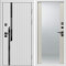 Входная дверь Termo-Door Флекс Вайт - Зеркало Слоновая кость