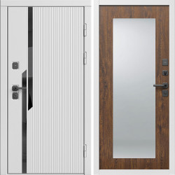 Входная дверь Termo-Door Флекс Вайт - Зеркало Триумф дуб
