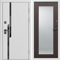 Входная дверь Termo-Door Флекс Вайт - Зеркало Триумф венге