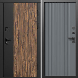 Входная дверь Termo-Door Флэш - Флэт Grey софт