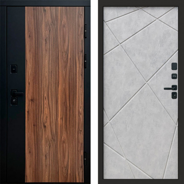 Входная дверь Termo-Door Флэш - Лучи бетон светлый