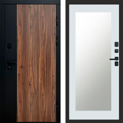 Входная дверь Termo-Door Флэш - Зеркало Триумф Белый софт