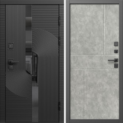 Входная дверь Termo-Door Фрост - Горизонт бетон светлый