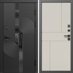 Входная дверь Termo-Door Фрост - Горизонт Слоновая кость