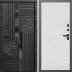 Входная дверь Termo-Door Фрост - Лучи белый
