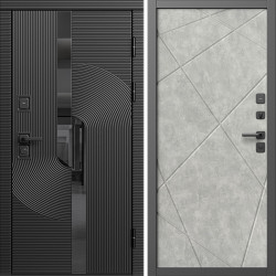 Входная дверь Termo-Door Фрост - Лучи бетон светлый