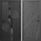 Входная дверь Termo-Door Фрост - Лучи бетон темный