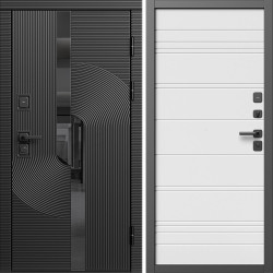 Входная дверь Termo-Door Фрост - Лучи White line