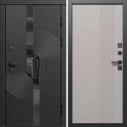 Входная дверь Termo-Door Фрост - Страйп Капучино