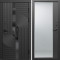 Входная дверь Termo-Door Фрост - Зеркало Фацет Черный кварц