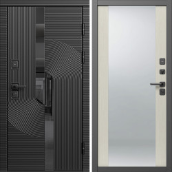 Входная дверь Termo-Door Фрост - Зеркало лиственница