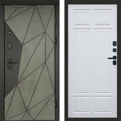Входная дверь Termo-Door Геометрия Бетон - Без серии Лиственница премиум