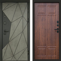 Входная дверь Termo-Door Геометрия Бетон - Без серии Орех премиум