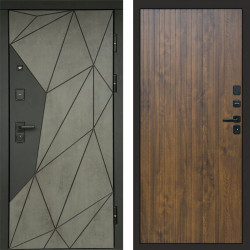 Входная дверь Termo-Door Геометрия Бетон - Flat Дуб