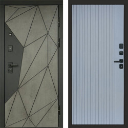 Входная дверь Termo-Door Геометрия Бетон - Flat Grey софт