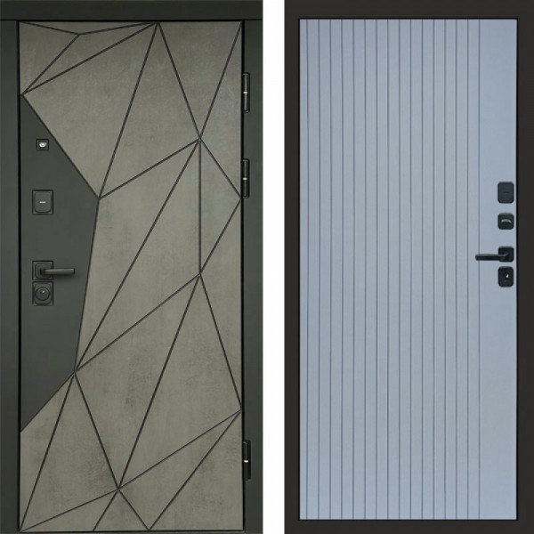 Входная дверь Termo-Door Геометрия Бетон - Flat Grey софт
