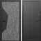 Входная дверь Termo-Door Геометрия Бетон - Флэт Черный кварц