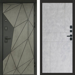 Входная дверь Termo-Door Геометрия Бетон - Горизонт бетон светлый
