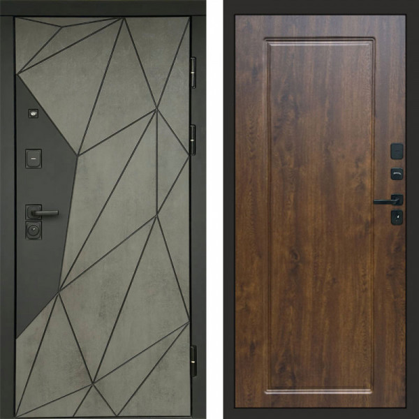 Входная дверь Termo-Door Геометрия Бетон - Гранд Дуб