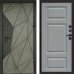 Входная дверь Termo-Door Геометрия Бетон - Лион Grey софт