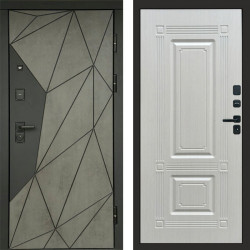 Входная дверь Termo-Door Геометрия Бетон - Мадрид Лиственница