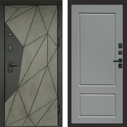 Входная дверь Termo-Door Геометрия Бетон - Марсель Grey софт