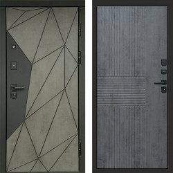 Входная дверь Termo-Door Геометрия Бетон - Мастино Бетон темный