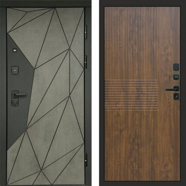 Входная дверь Termo-Door Геометрия Бетон - Мастино Дуб