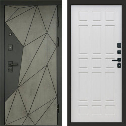 Входная дверь Termo-Door Геометрия Бетон - Спарта лиственница