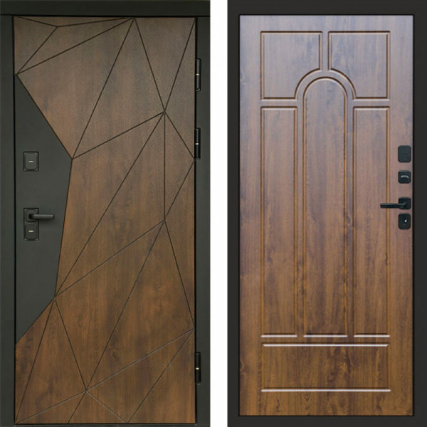Входная дверь Termo-Door Геометрия Дуб - Арка дуб