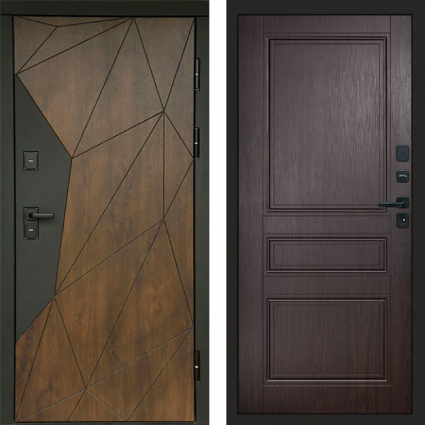 Входная дверь Termo-Door Геометрия Дуб - Классика венге