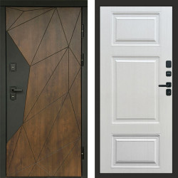 Входная дверь Termo-Door Геометрия Дуб - Лион Лиственница