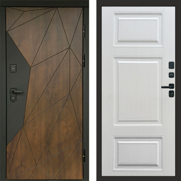 Входная дверь Termo-Door Геометрия Дуб - Лион Лиственница