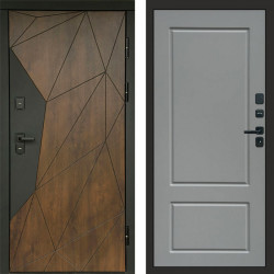 Входная дверь Termo-Door Геометрия Дуб - Марсель Grey софт