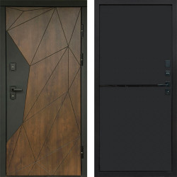 Входная дверь Termo-Door Геометрия Дуб - Нео Black