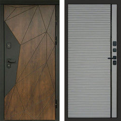 Входная дверь Termo-Door Геометрия Дуб - Porte Grey софт