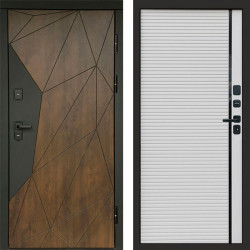 Входная дверь Termo-Door Геометрия Дуб - Porte white