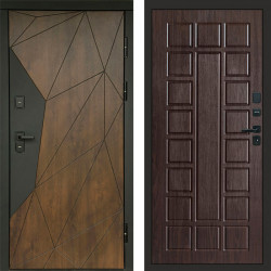 Входная дверь Termo-Door Геометрия Дуб - Престиж венге