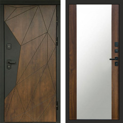 Входная дверь Termo-Door Геометрия Дуб - Зеркало дуб