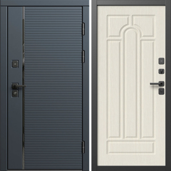 Входная дверь Termo-Door Графит Лайн - Арка лиственница