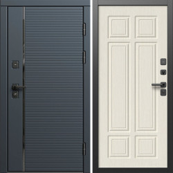 Входная дверь Termo-Door Графит Лайн - Без серии Лиственница премиум