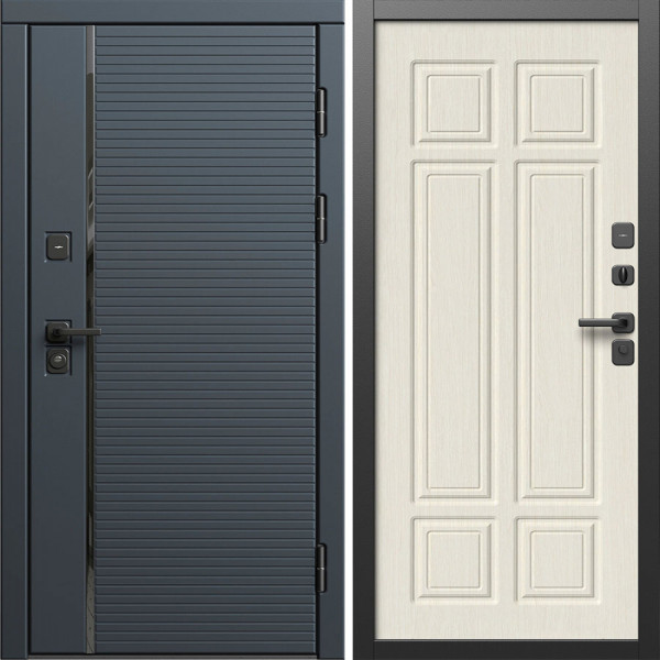 Входная дверь Termo-Door Графит Лайн - Без серии Лиственница премиум
