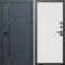 Входная дверь Termo-Door Графит Лайн - Флэт Белый софт